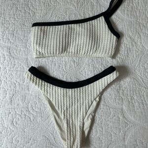 Lspace One Shoulder Bikini Set